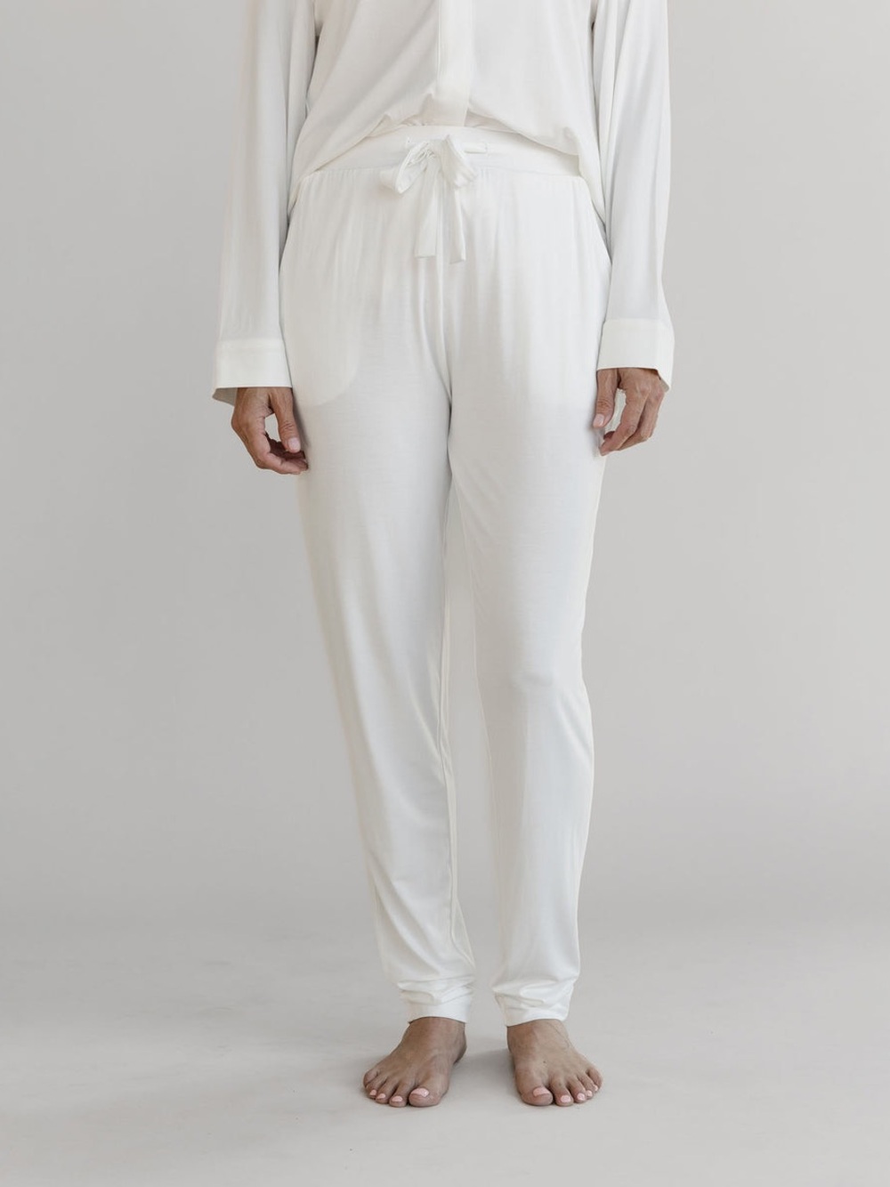 Cozy Earth Ivory Joggers with Drawstring